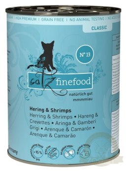 Catz Finefood Classic N.13 Śledź i Krewetki puszka 400g