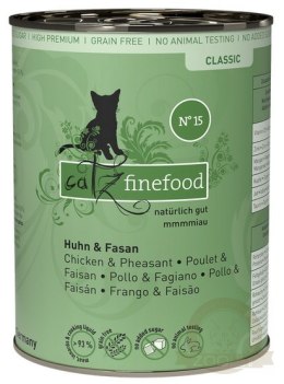 Catz Finefood Classic N.15 Kurczak i Bażant puszka 400g