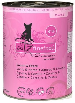 Catz Finefood Classic N.19 Jagnięcina i Konina puszka 400g