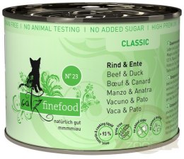 Catz Finefood Classic N.23 Wołowina i Kaczka puszka 200g