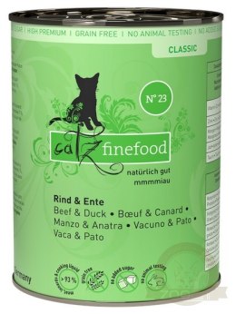 Catz Finefood Classic N.23 Wołowina i Kaczka puszka 400g