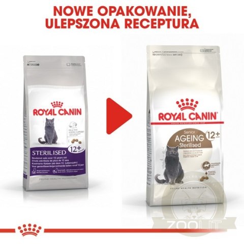 Royal Canin Ageing +12 Sterilised karma sucha dla kotów dojrzałych, sterylizowanych 4kg Royal Canin Ageing +12 Sterilised karma sucha dla kotów dojrzałych, sterylizowanych 4kg