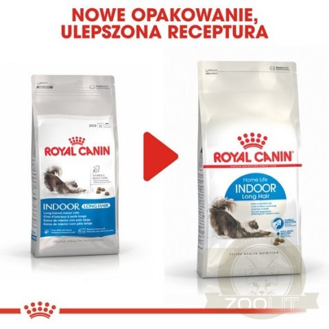 Royal Canin Indoor Long Hair karma sucha dla kotów dorosłych, długowłose, przebywających wyłącznie w domu 400g Royal Canin Indoor Long Hair karma sucha dla kotów dorosłych, długowłose, przebywających wyłącznie w domu 400g