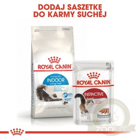 Royal Canin Indoor Long Hair karma sucha dla kotów dorosłych, długowłose, przebywających wyłącznie w domu 400g Royal Canin Indoor Long Hair karma sucha dla kotów dorosłych, długowłose, przebywających wyłącznie w domu 400g