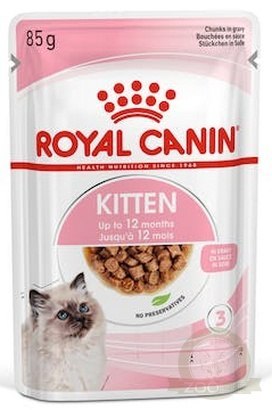 Royal Canin Kitten w sosie karma mokra dla kociąt do 12 miesiąca życia saszetka 85g Royal Canin Kitten w sosie karma mokra dla kociąt do 12 miesiąca życia saszetka 85g