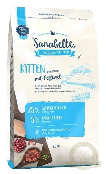 Sanabelle Kitten z drobiem 2kg Sanabelle Kitten z drobiem 2kg