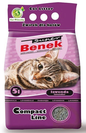 Super Benek Compact Zapachowy Lawenda (ciemny fiolet) 5L Super Benek Compact Zapachowy Lawenda (ciemny fiolet) 5L