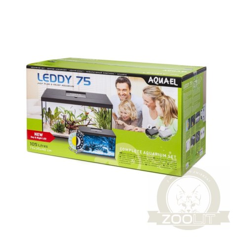 Aquael Leddy Plus 75 Day&Night Black 2.0 - zestaw akwariowy Aquael Leddy Plus 75 Day&Night Black 2.0 - zestaw akwariowy