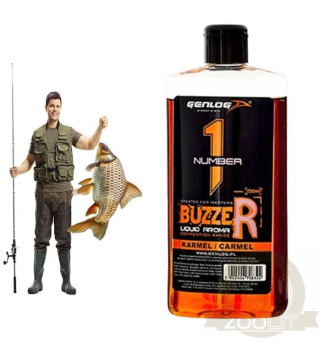 Genlog Buzzer Karmel - płynny dodatek do zanęt 250ml Genlog Buzzer Karmel - płynny dodatek do zanęt 250ml
