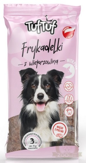 TUF TUF Frykadelki wieprzowe dla psa 3szt TUF TUF Frykadelki wieprzowe dla psa 3szt