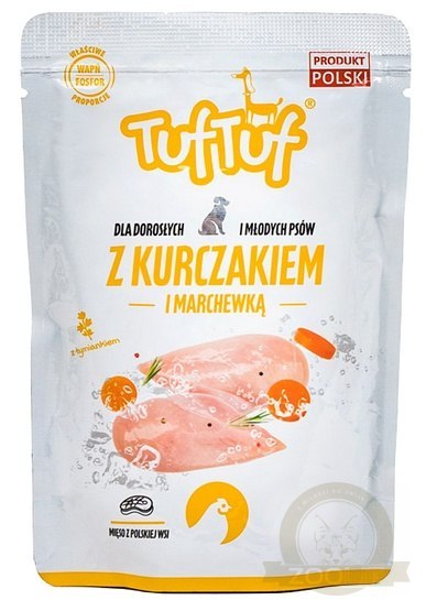 TUF TUF Kurczak z marchewką dla psa saszetka 500g
